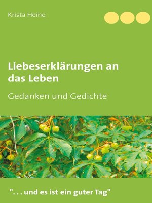 cover image of Liebeserklärungen an das Leben